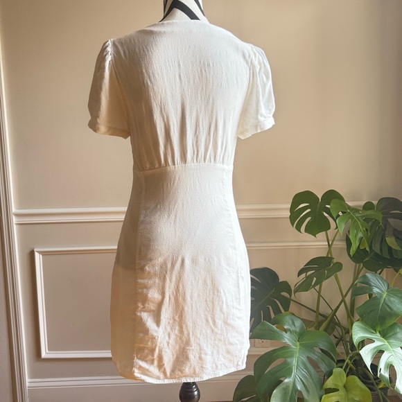 SUNDAY BEST ARITZIA Sandrine Mini Dress Light Birch White Size 12 - Picture 4 of 7